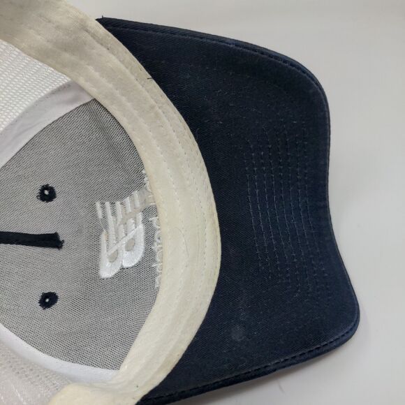 You Betcha Mens Snapback Mesh Back Hat Blue White Adjustable Embroidered Logo - Picture 12 of 12